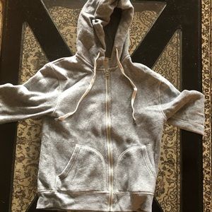 grey hoodie